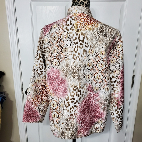 Alfred Dunner Quilted Medallion Blazer - Picture 5 of 9